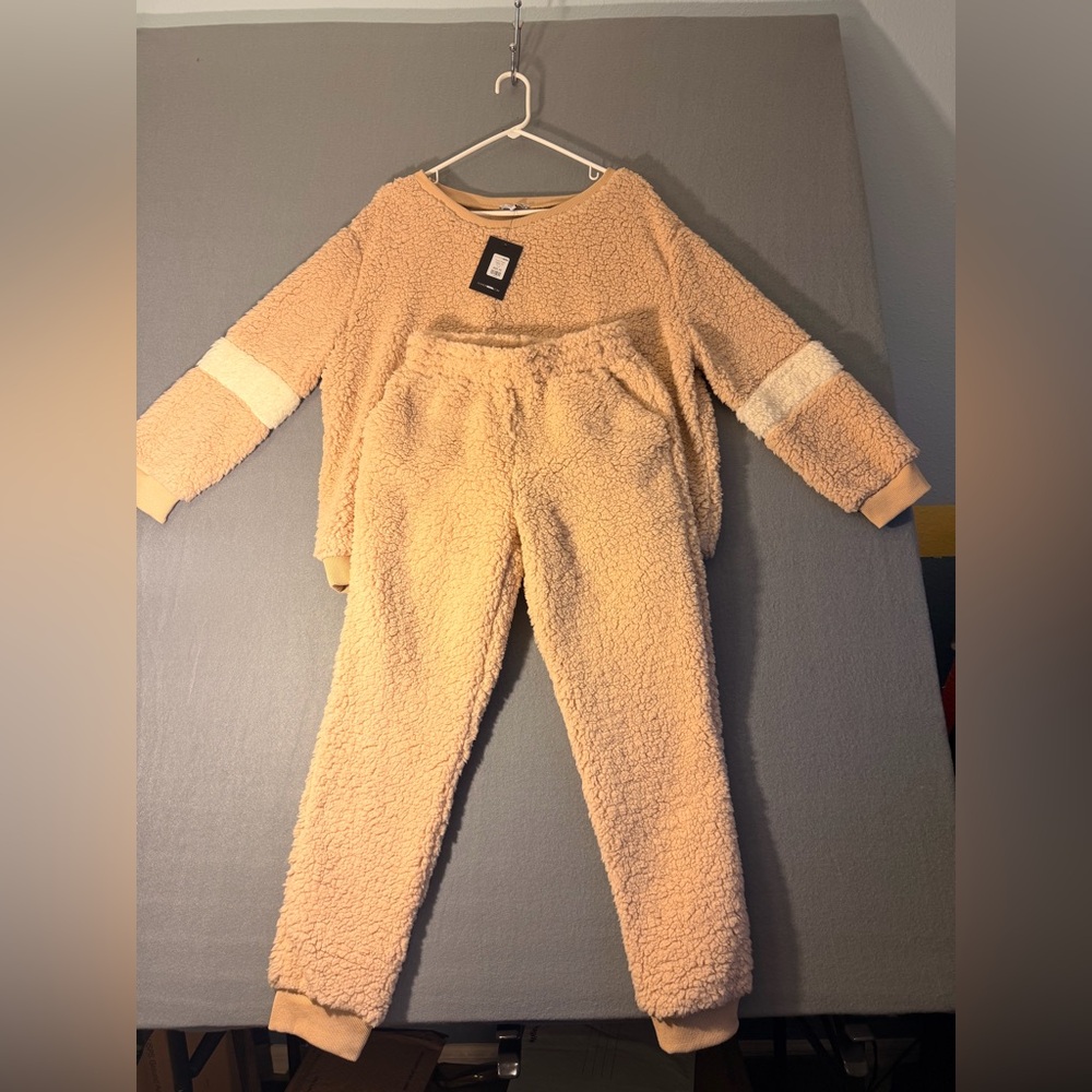 Fashion Nova Warm Beige 2 piece Set